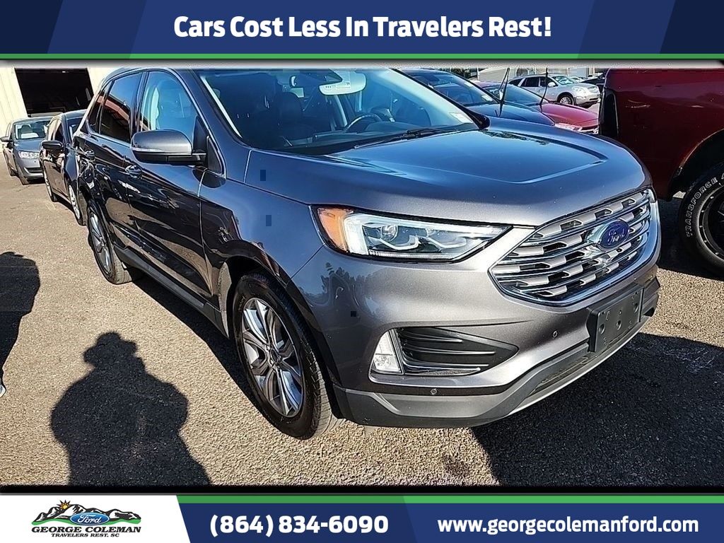 Gray Metallic 2022 Ford Edge Titanium AWD SUV / Crossover All-Wheel Drive 8-Speed Automatic