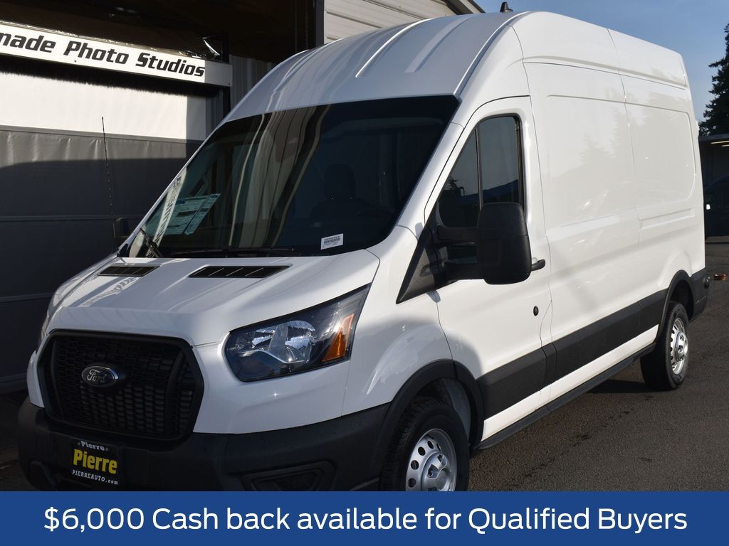 Oxford White 2025 Ford Transit Cargo 350 High Roof LB AWD Van All-Wheel Drive