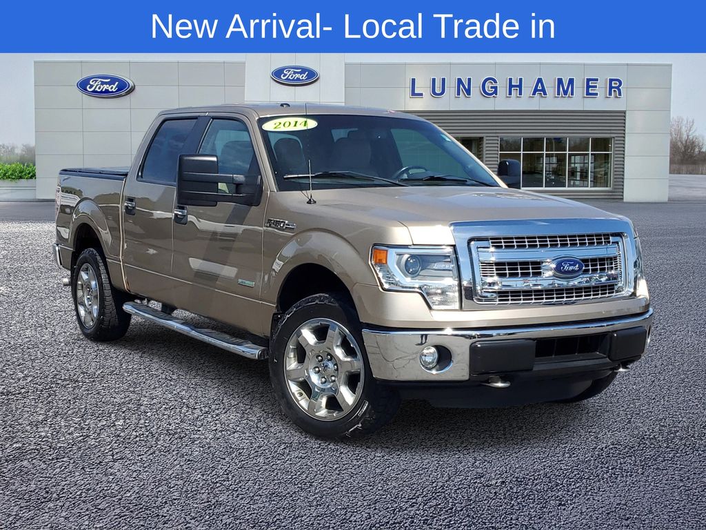 Pale Adobe Metallic 2014 Ford F-150 XLT SuperCrew 4WD Pickup Truck Four-Wheel Drive 6-Speed Automatic