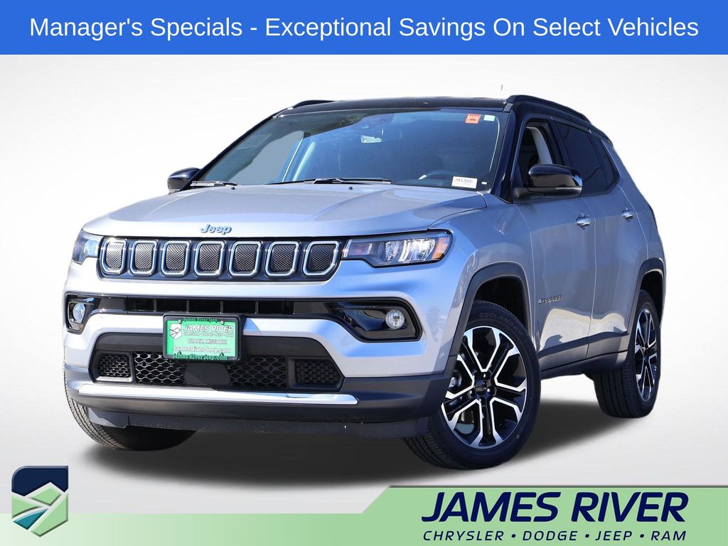 Billet Silver Metallic Clearcoat 2022 Jeep Compass SUV / Crossover Four-Wheel Drive 9-Speed Automatic