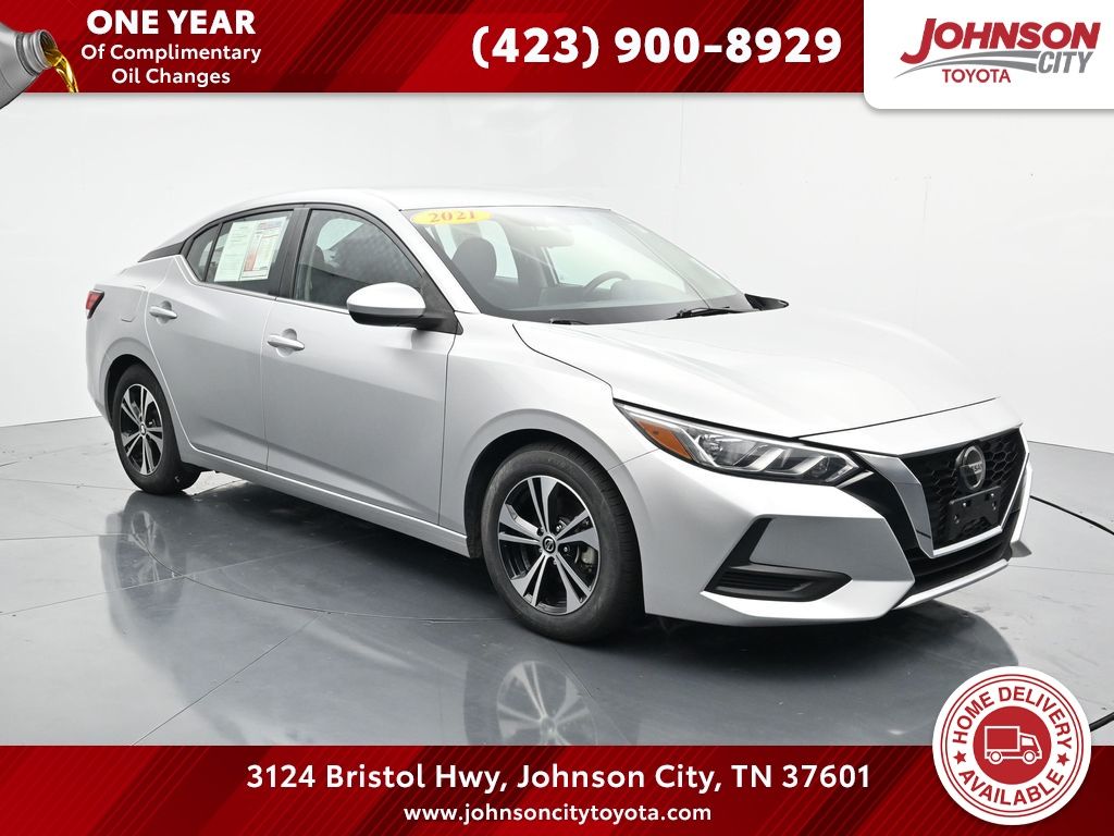 Brilliant Silver Metallic 2021 Nissan Sentra Sedan Front-Wheel Drive Continuously Variable Transmission