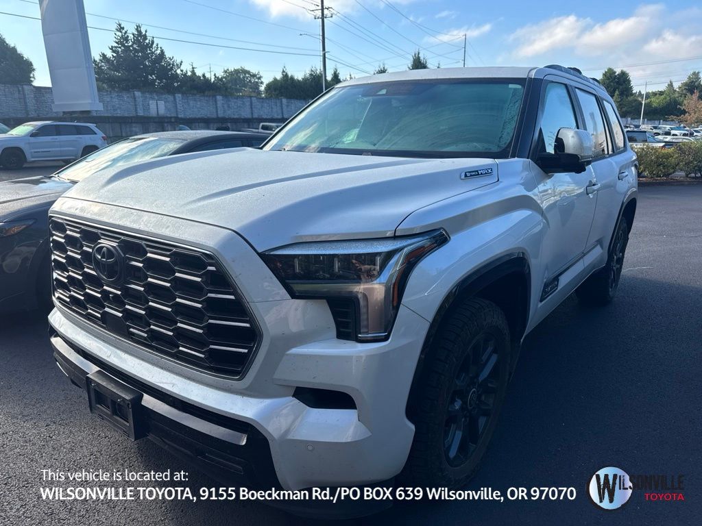White (Blizzard Pearl) 2024 Toyota Sequoia SUV / Crossover Four-Wheel Drive Automatic