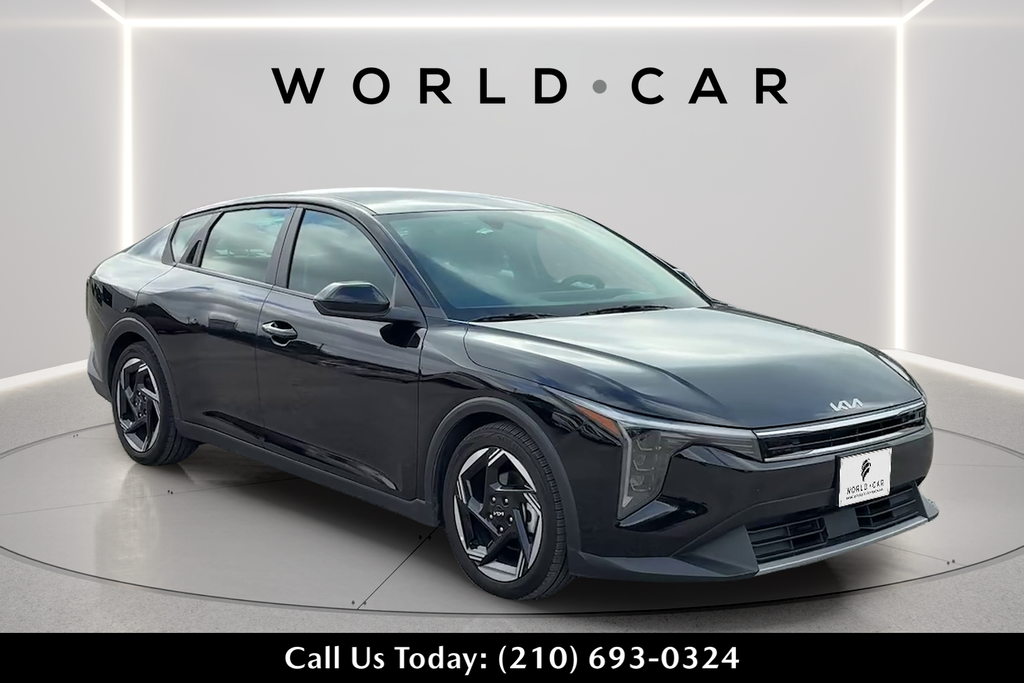 Aurora Black Pearl 2025 Kia K4 Sedan Front-Wheel Drive Continuously Variable Transmission