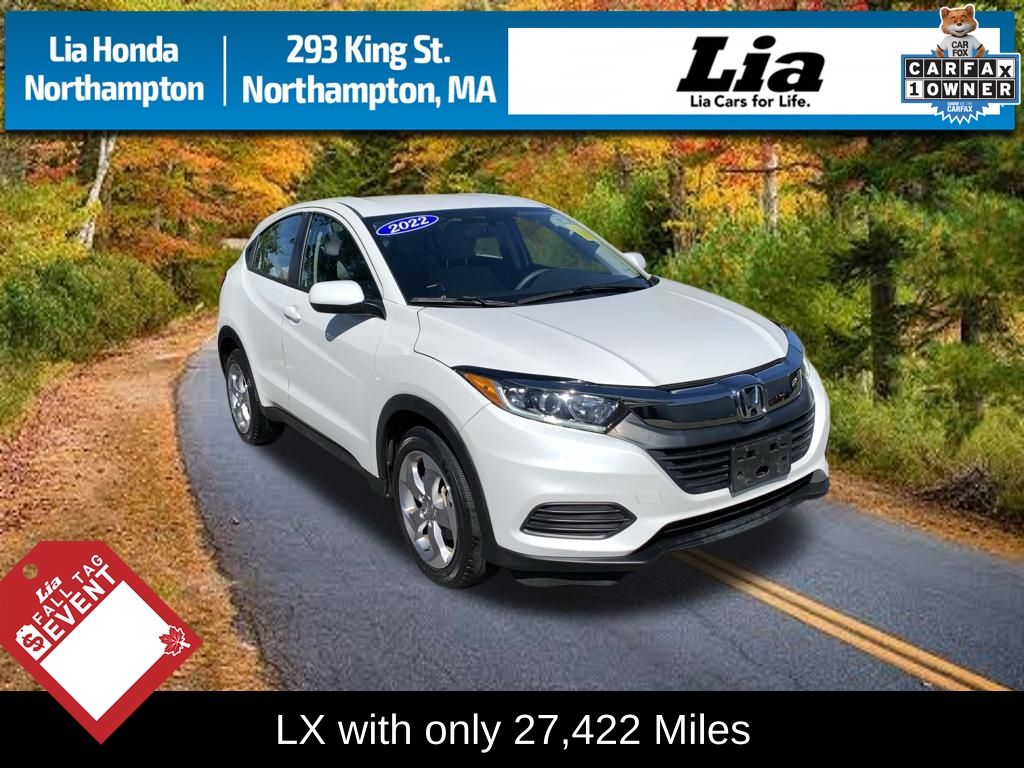 Platinum White Pearl 2022 Honda HR-V SUV / Crossover All-Wheel Drive Continuously Variable Transmission