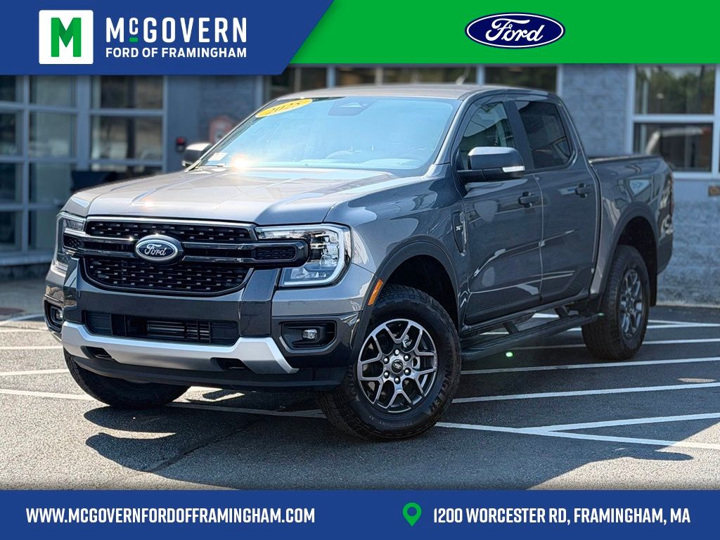 Silver 2025 Ford Ranger Pickup Truck Four-Wheel Drive Automatic