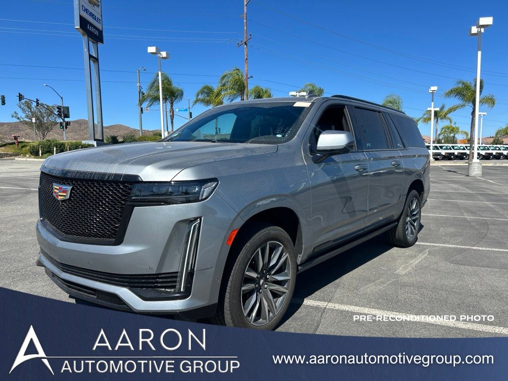 Argent Silver Metallic 2023 Cadillac Escalade ESV SUV / Crossover Four-Wheel Drive Automatic