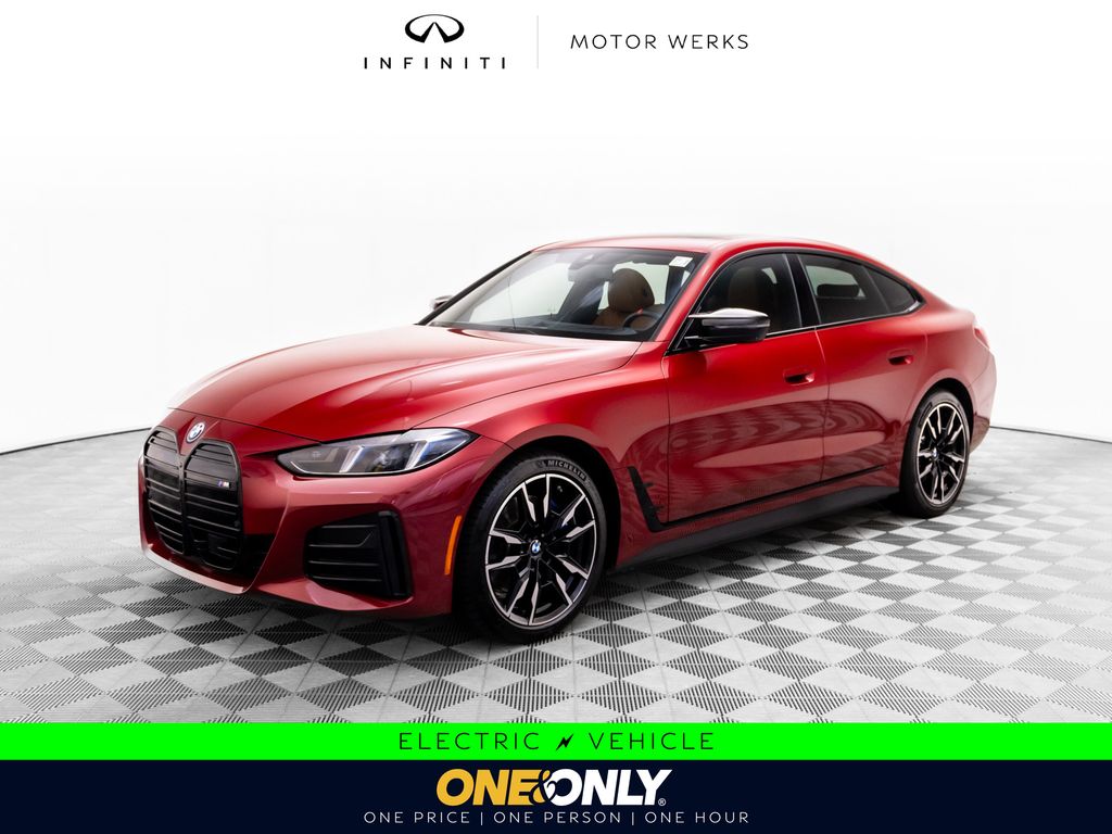 Vegas Red Metallic 2025 BMW i4 M50 Gran Coupe AWD Sedan All-Wheel Drive Automatic