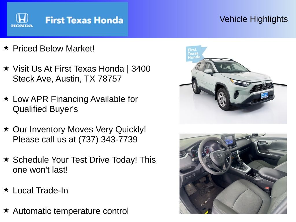 Used Car 2022 Toyota Rav4  Xle For Sale Under $30,000 In Austin, Texas