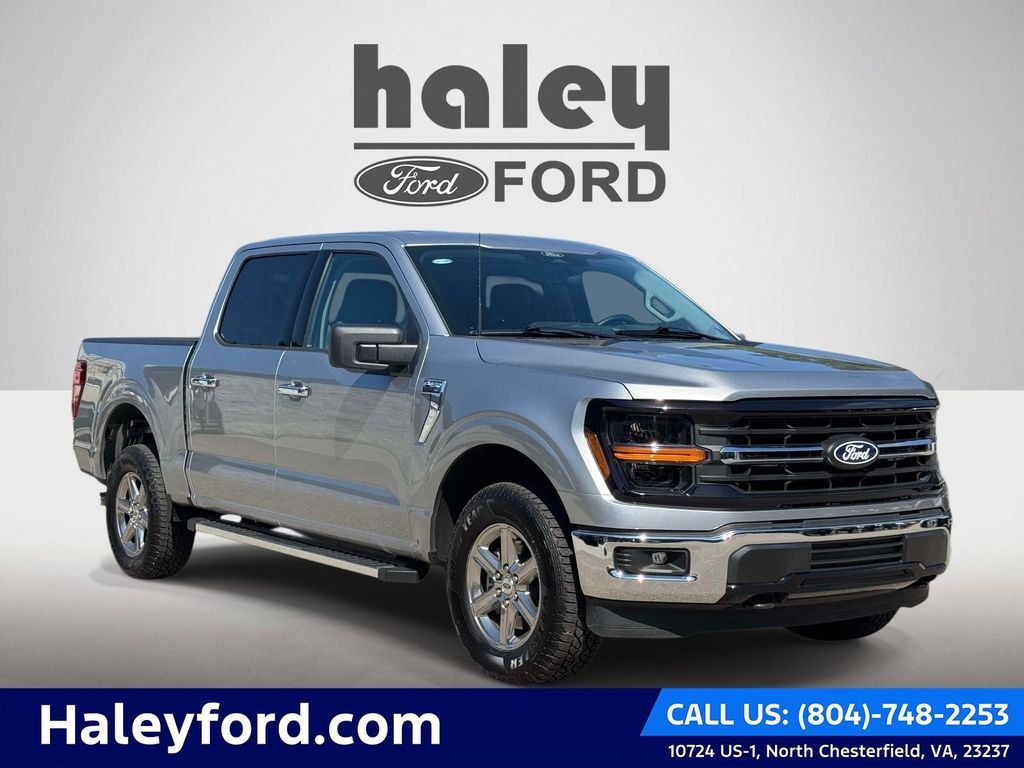 Silver Metallic 2025 Ford F-150 XLT SuperCrew 4WD Pickup Truck Four-Wheel Drive Automatic