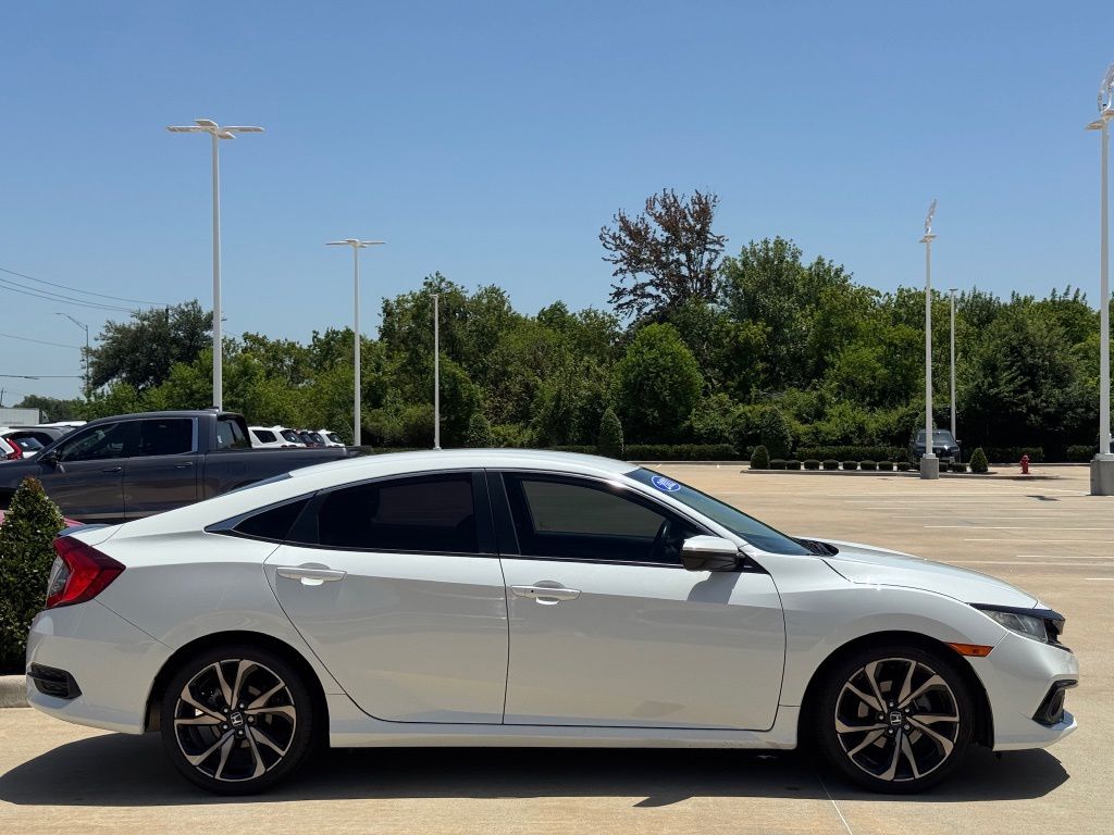 2021 Honda Civic Sport White at Central Houston Nissan