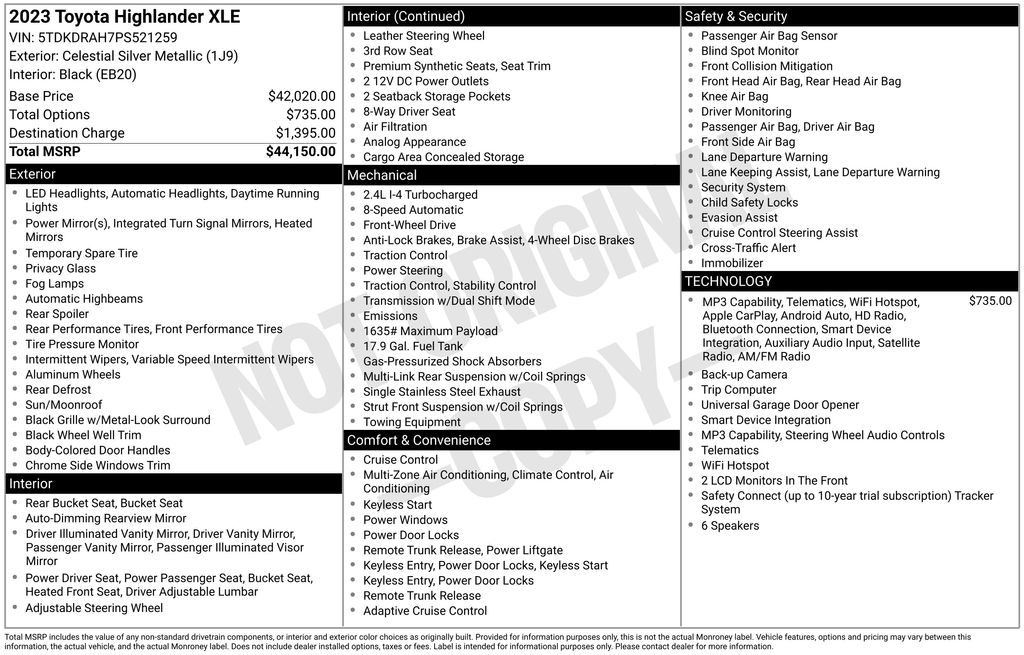 Certified Used 2023 Silver Toyota XLE image 3