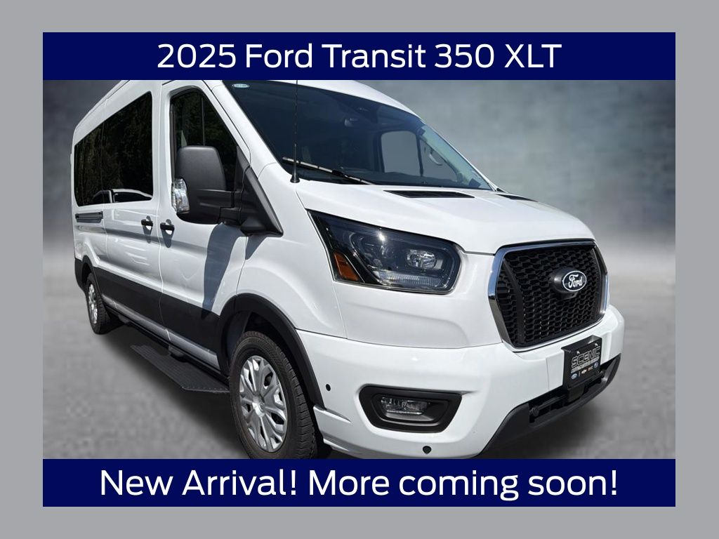 Oxford White 2025 Ford Transit Passenger Van Rear-Wheel Drive