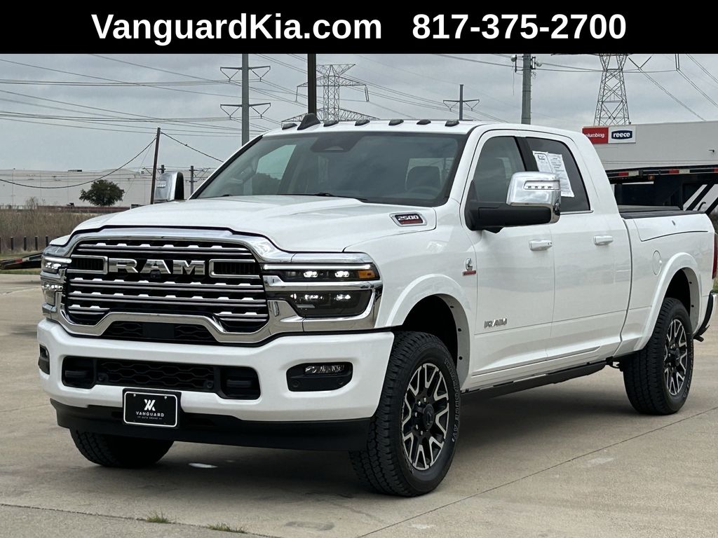Bright White Clearcoat 2026 RAM 2500 Limited Mega Cab 4WD Pickup Truck Four-Wheel Drive 8-Speed Automatic