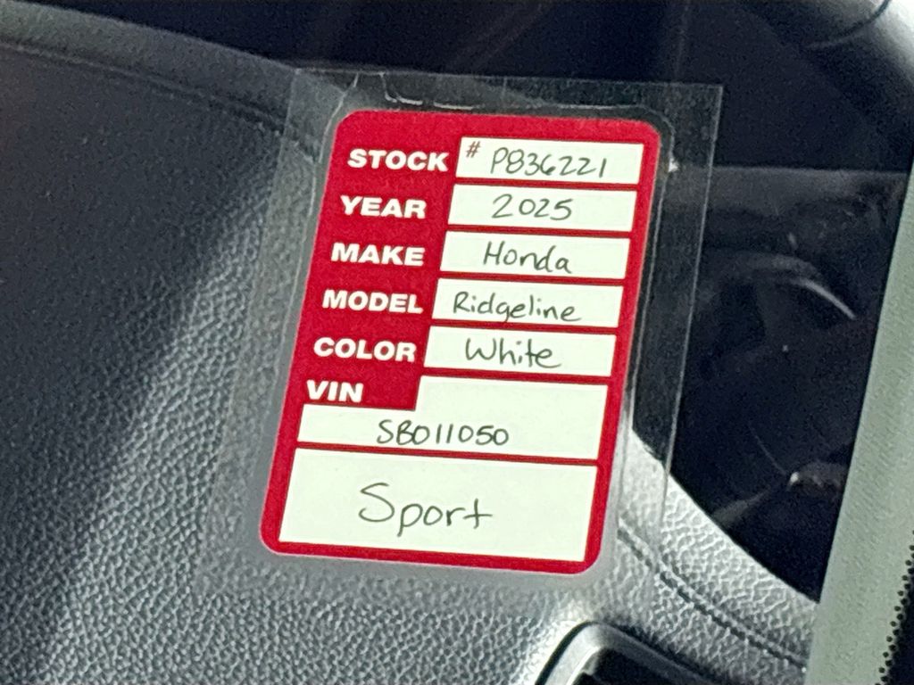 2025 Honda Ridgeline Sport