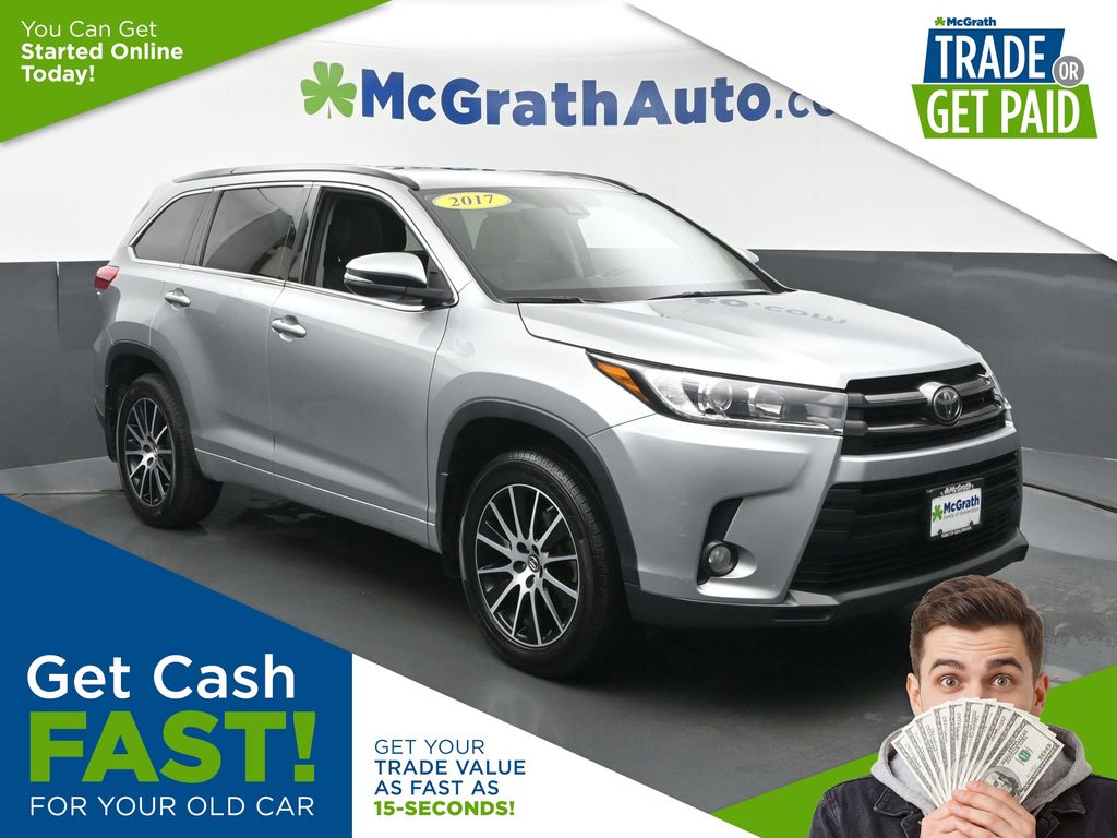 Celestial Silver Metallic 2017 Toyota Highlander SE AWD SUV / Crossover All-Wheel Drive 8-Speed Automatic