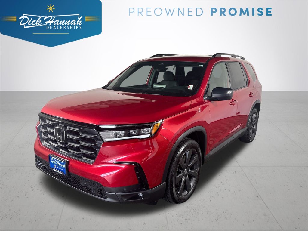 Radiant Red Metallic II 2025 Honda Pilot SUV / Crossover All-Wheel Drive Automatic