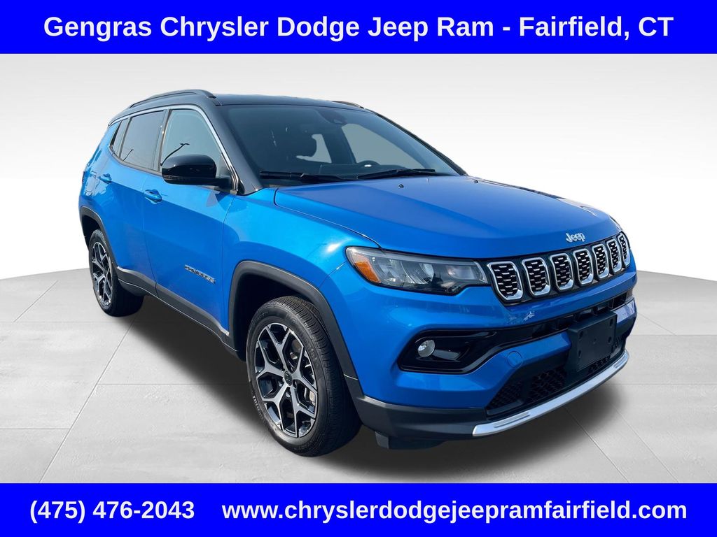 Hydro Blue Pearlcoat 2025 Jeep Compass SUV / Crossover Four-Wheel Drive 8-Speed Automatic