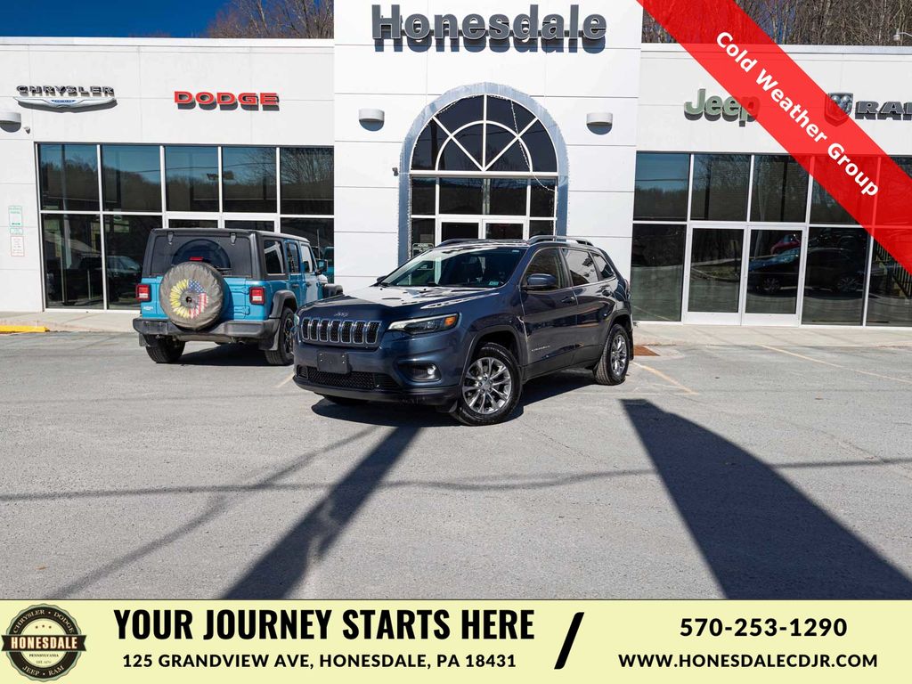 Slate Blue Pearlcoat 2020 Jeep Cherokee Latitude Plus 4WD SUV / Crossover Four-Wheel Drive 9-Speed Automatic