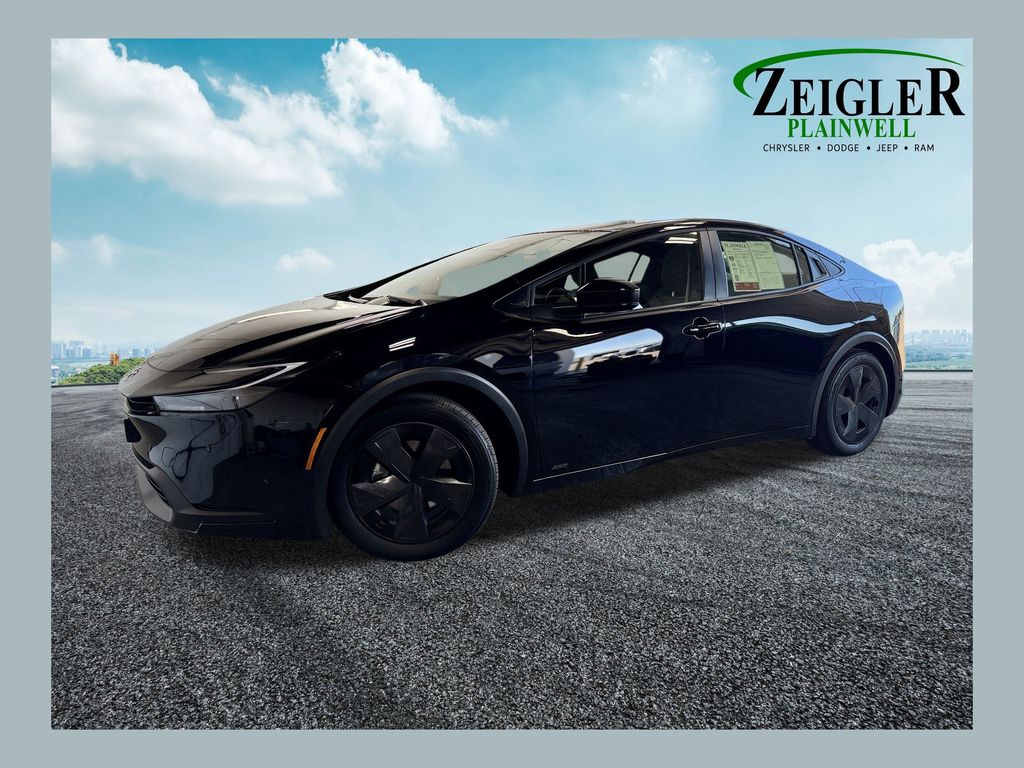 Midnight Black Metallic 2026 Toyota Prius Hatchback All-Wheel Drive Continuously Variable Transmission