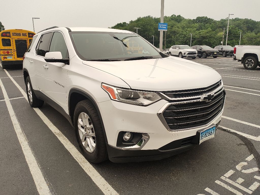 Summit White 2019 Chevrolet Traverse SUV / Crossover Four-Wheel Drive 9-Speed Automatic