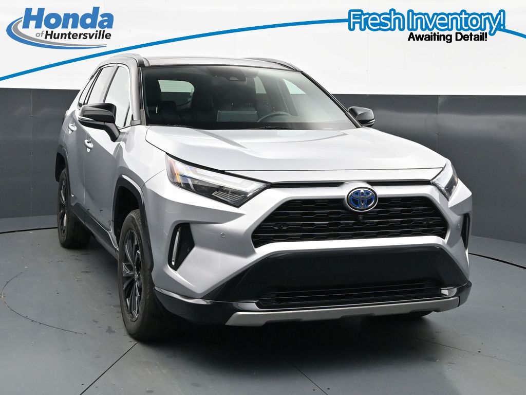 Midnight Black Metallic 2022 Toyota RAV4 Hybrid SUV / Crossover All-Wheel Drive Continuously Variable Transmission