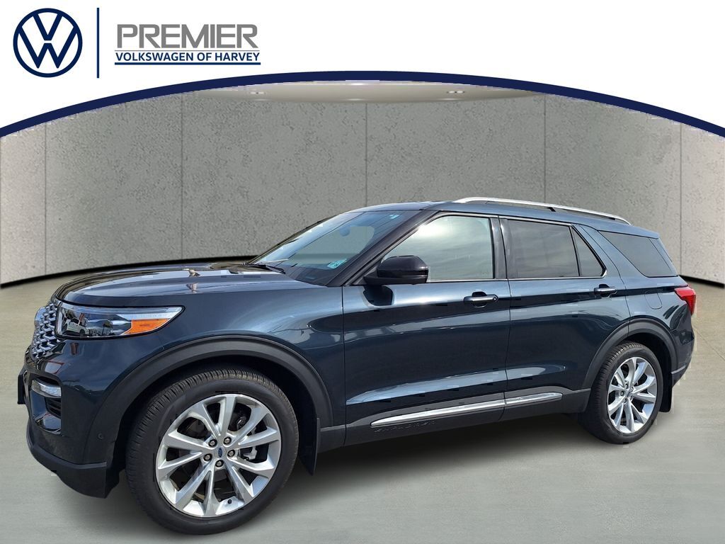 Blue Metallic 2022 Ford Explorer SUV / Crossover Rear-Wheel Drive Automatic