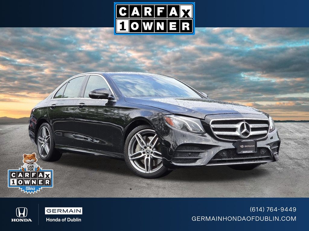 Obsidian Black Metallic 2020 Mercedes-Benz E-Class Sedan All-Wheel Drive 9-Speed Automatic
