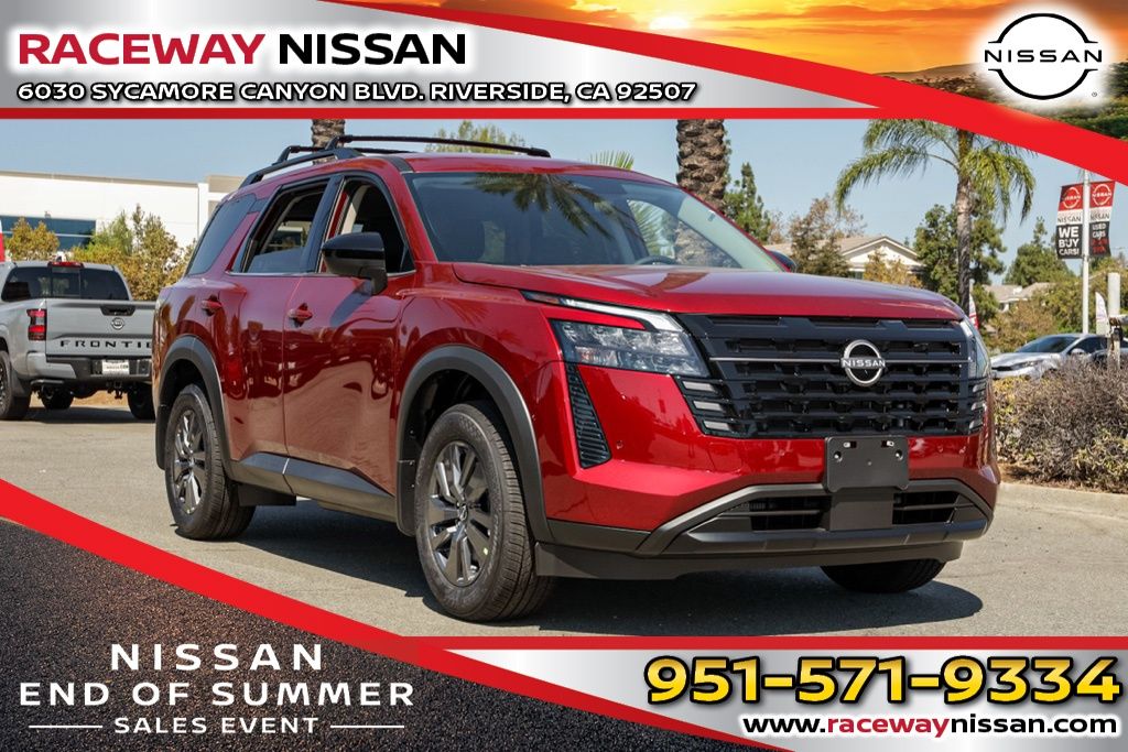 Red (Scarlet Ember Tintcoat) 2026 Nissan Pathfinder SUV / Crossover Front-Wheel Drive 9-Speed Automatic