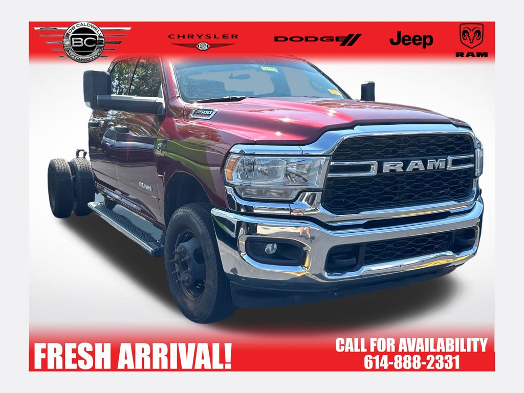 Delmonico Red Pearlcoat 2022 RAM 3500 Chassis Pickup Truck Four-Wheel Drive 6-Speed Automatic