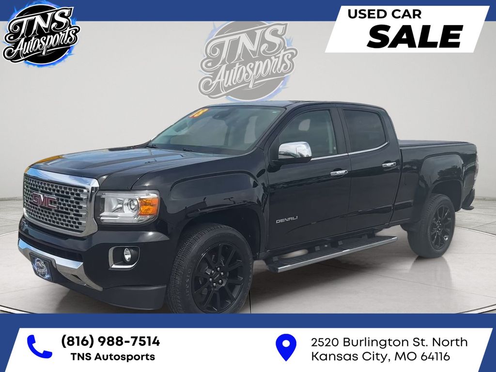 Onyx Black 2018 GMC Canyon Pickup Truck Four-Wheel Drive 8-Speed Automatic