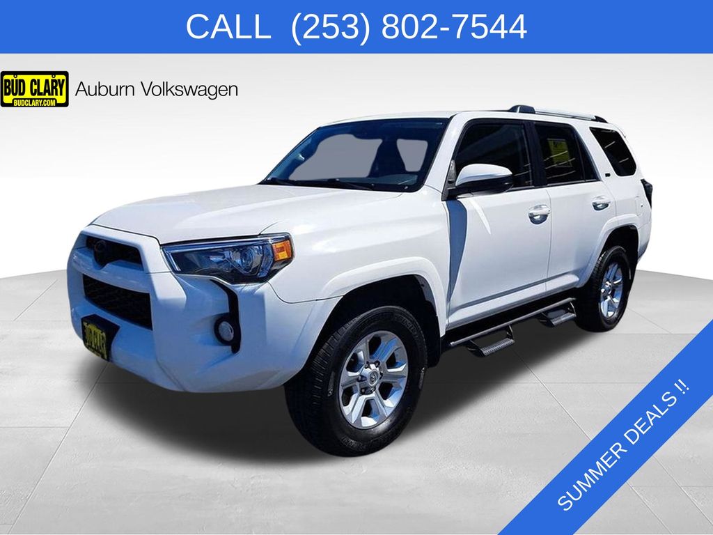 Super White 2019 Toyota 4Runner SR5 4WD SUV / Crossover Four-Wheel Drive 5-Speed Automatic Overdrive