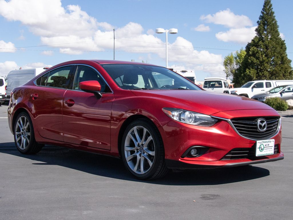 Soul Red Metallic 2015 Mazda MAZDA6 i Grand Touring Sedan Front-Wheel Drive 6-Speed Automatic