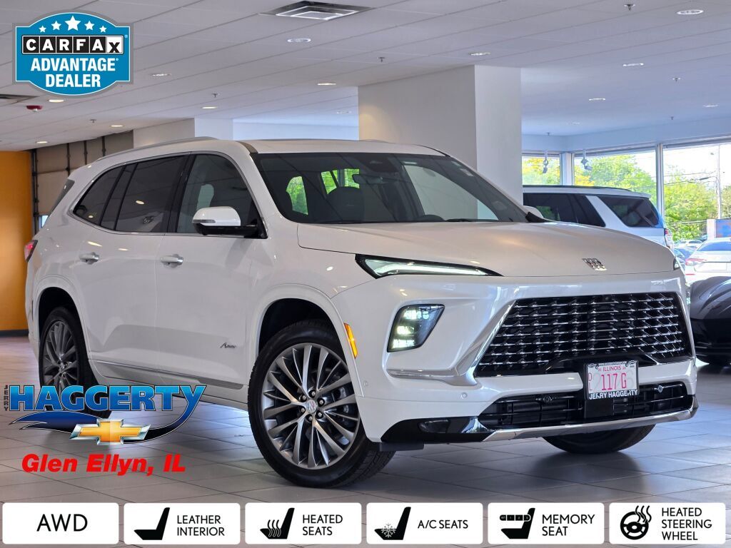 White Frost Tricoat 2025 Buick Enclave SUV / Crossover Four-Wheel Drive 8-Speed Automatic