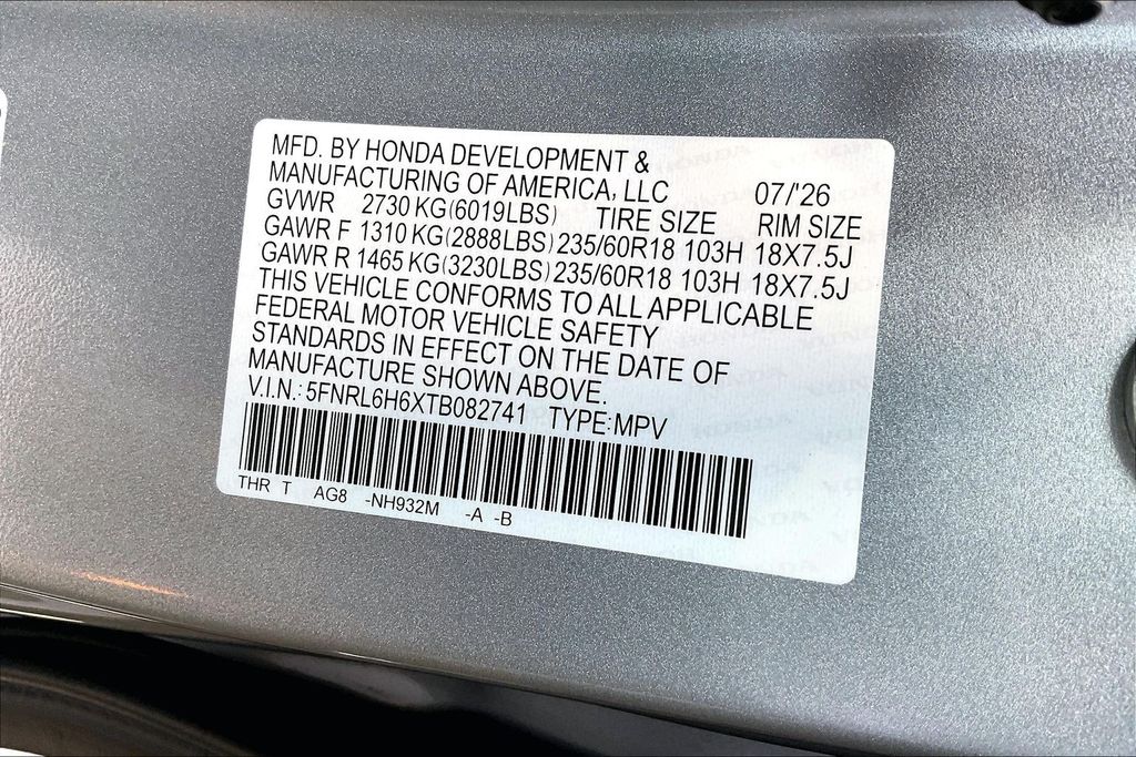 New 2026 Honda Odyssey Van