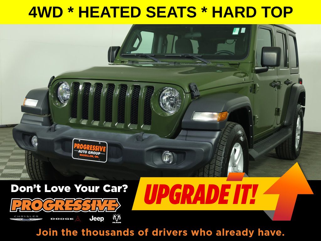 Sarge Green Clearcoat 2022 Jeep Wrangler SUV / Crossover Four-Wheel Drive 8-Speed Automatic