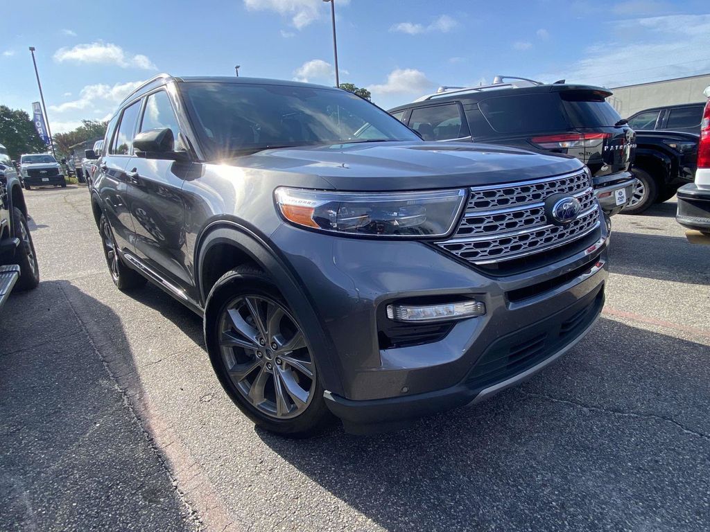 Gray Metallic 2022 Ford Explorer SUV / Crossover Rear-Wheel Drive Automatic