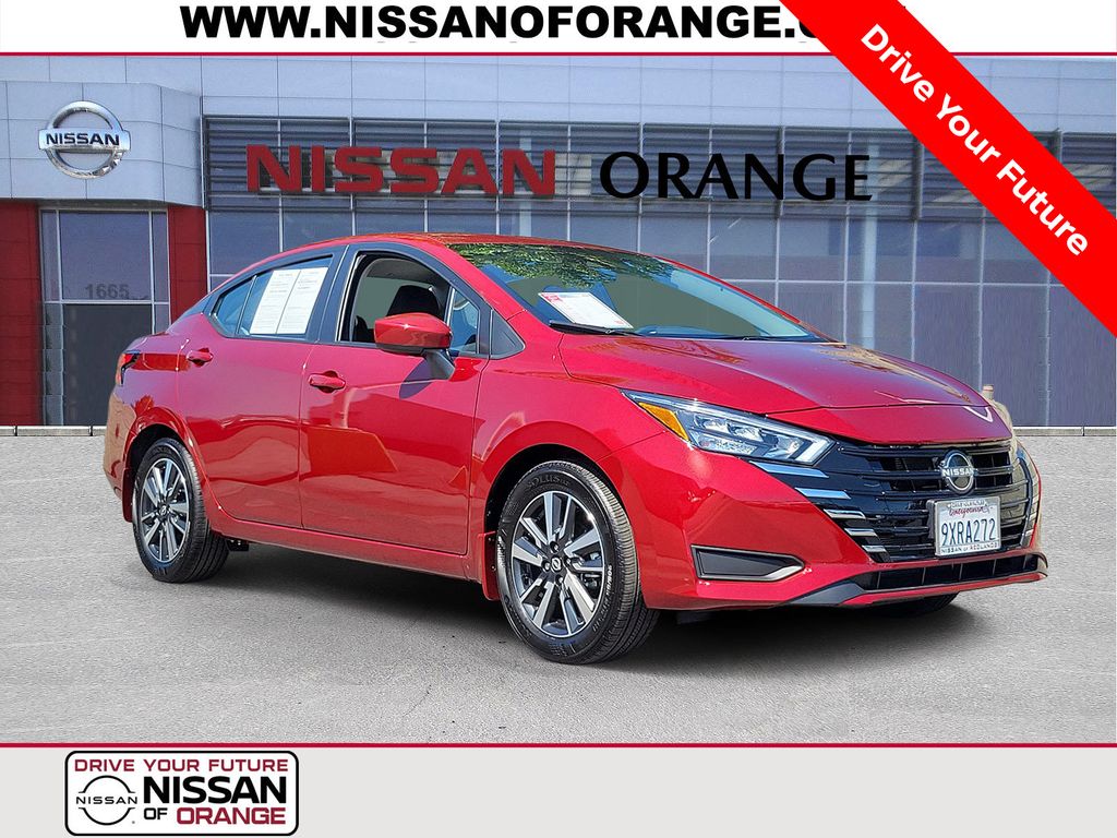 Red (Scarlet) 2025 Nissan Versa Sedan Front-Wheel Drive Continuously Variable Transmission