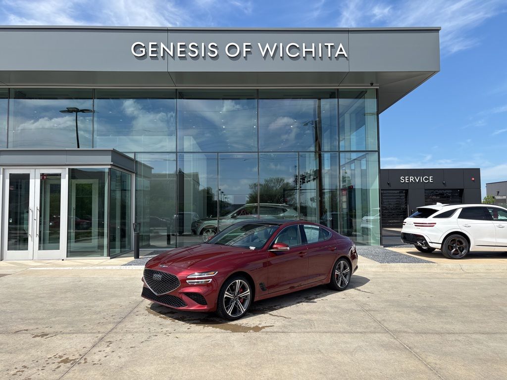 Cavendish Red 2025 Genesis G70 2.5T Sport Prestige RWD Sedan Rear-Wheel Drive 8-Speed Automatic
