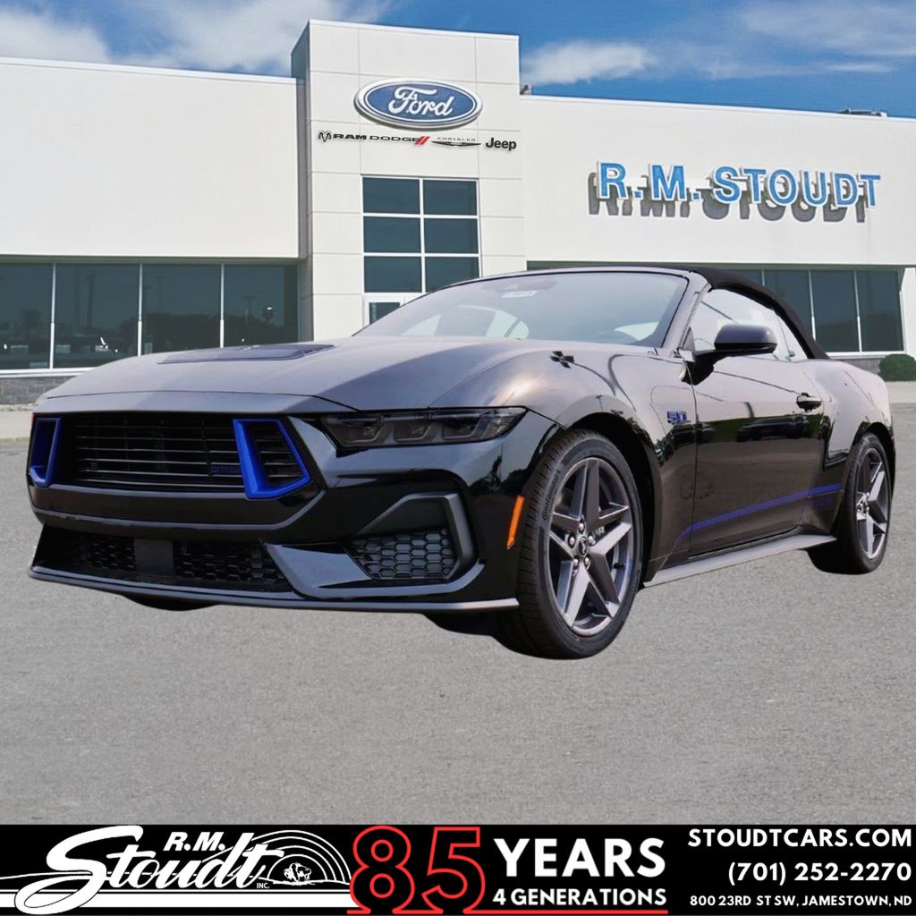 Shadow Black 2025 Ford Mustang GT Premium Convertible RWD Convertible Rear-Wheel Drive Automatic