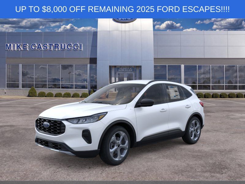 White Metallic 2025 Ford Escape SUV / Crossover All-Wheel Drive 8-Speed Automatic