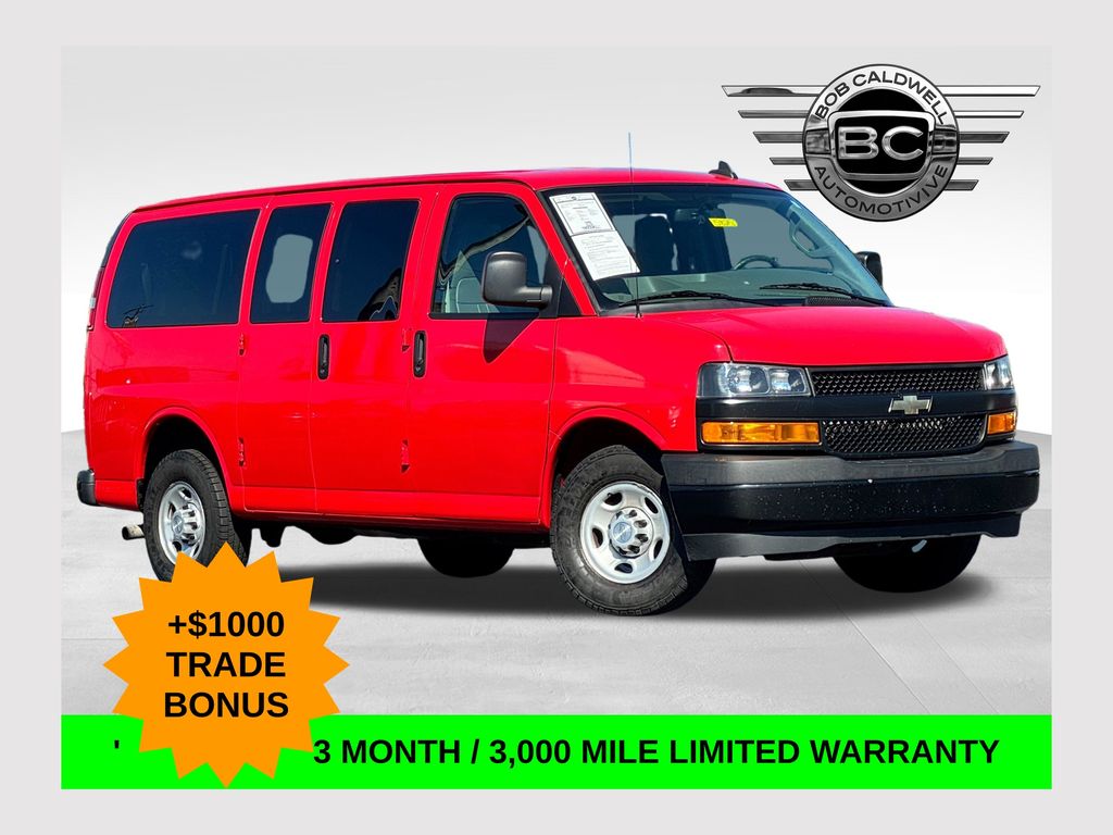 Red Hot 2019 Chevrolet Express Van Rear-Wheel Drive 6-Speed Automatic Overdrive