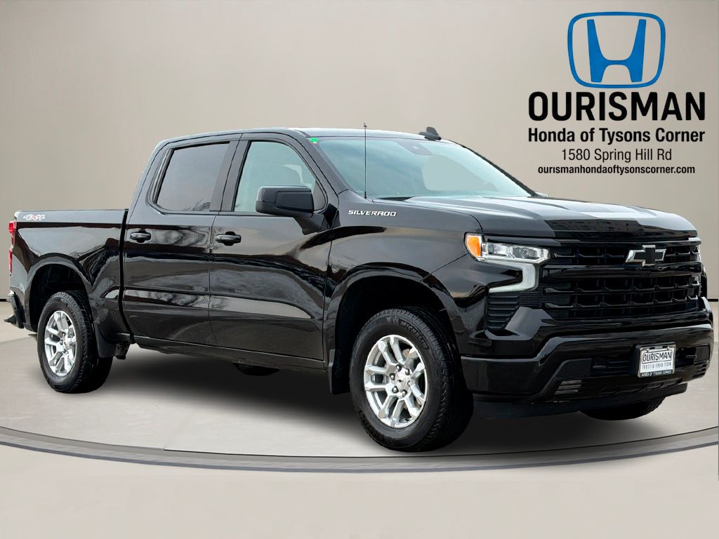 Black 2026 Chevrolet Silverado 1500 RST Crew Cab 4WD Pickup Truck Four-Wheel Drive Automatic