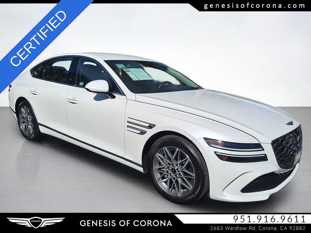 White 2026 Genesis G80 2.5T AWD Sedan All-Wheel Drive 8-Speed Automatic