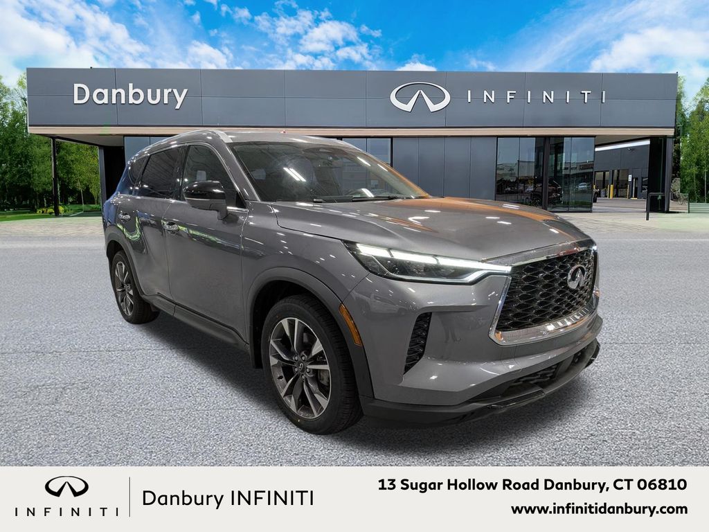 Gray (Graphite Shadow) 2023 INFINITI QX60 Luxe AWD SUV / Crossover All-Wheel Drive 9-Speed Automatic