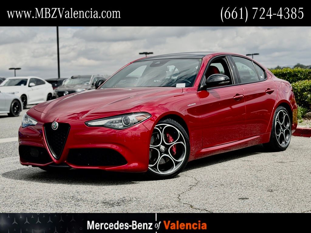 Rosso Etna 2023 Alfa Romeo Giulia Veloce RWD Sedan Rear-Wheel Drive 8-Speed Automatic