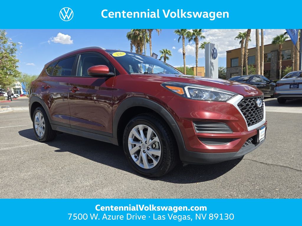 Gemstone Red 2020 Hyundai Tucson SUV / Crossover All-Wheel Drive 6-Speed Automatic