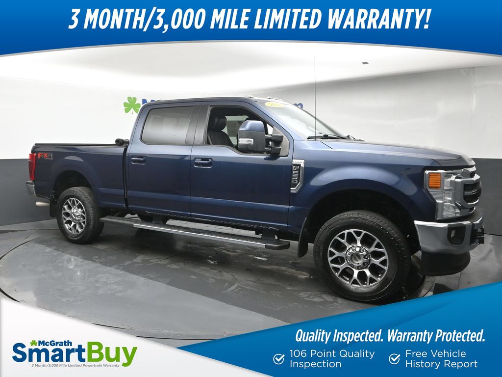 Blue 2020 Ford F-250 Super Duty Pickup Truck Four-Wheel Drive 6-Speed Automatic