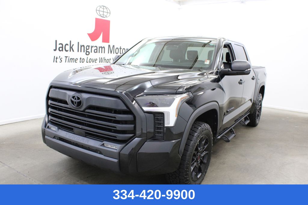 Midnight Black Metallic 2023 Toyota Tundra Pickup Truck Four-Wheel Drive Automatic