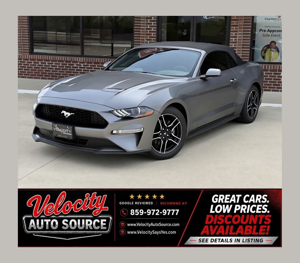 Gray Metallic 2021 Ford Mustang EcoBoost Premium Convertible RWD Convertible Rear-Wheel Drive Automatic