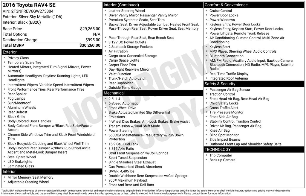 Used Car 2016 Toyota Rav4  Se For Sale Under $12,000 In Austin, Texas